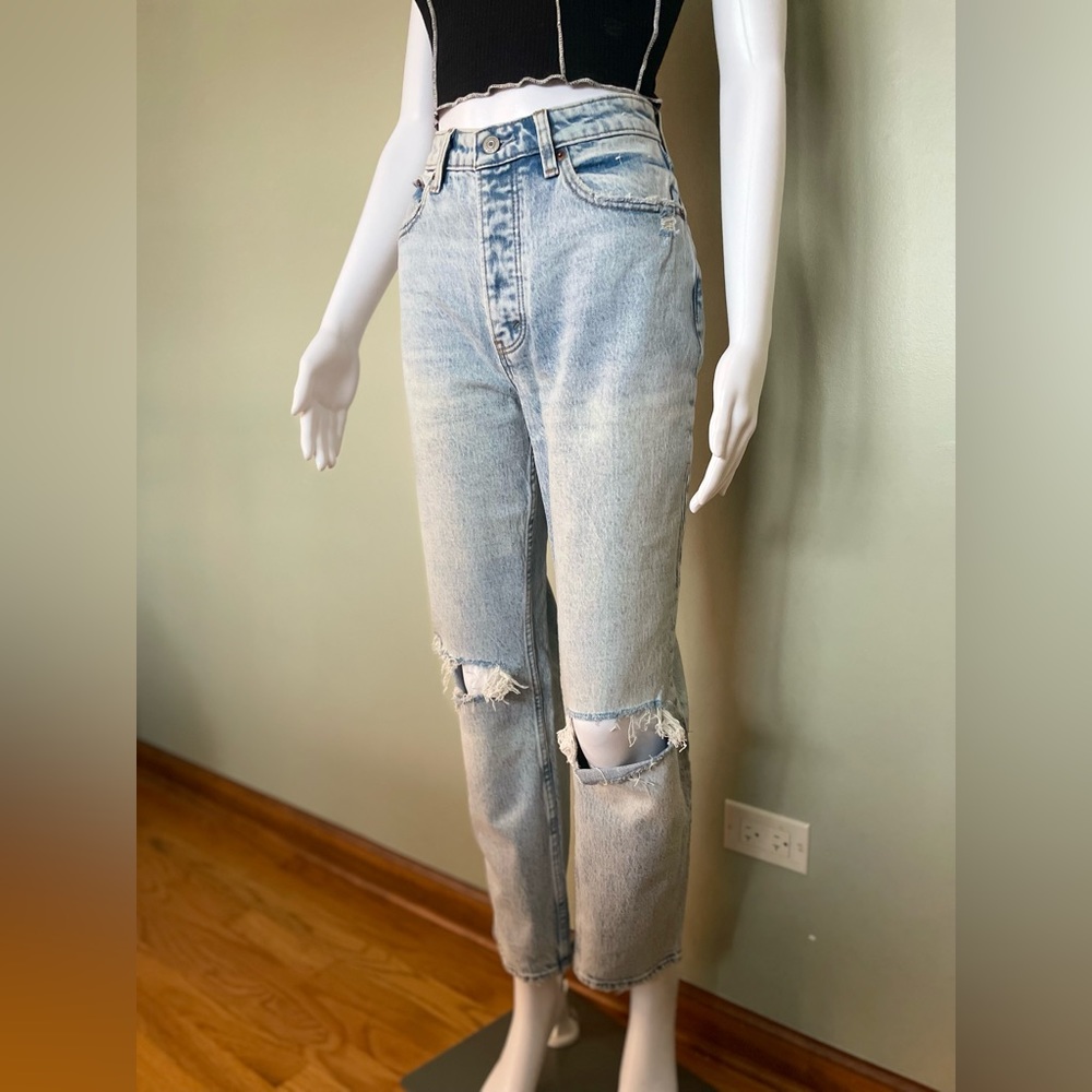 Abercrombie & Fitch Curve Love High Rise Dad Jeans - Short/Petite
